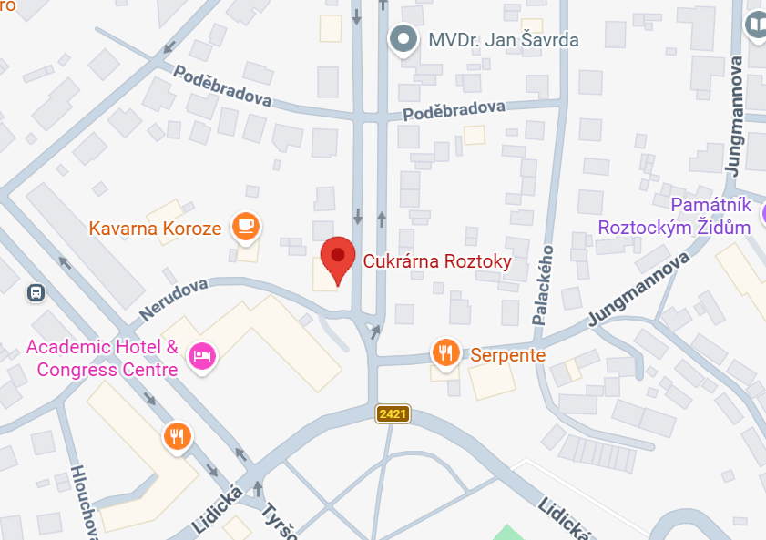 Mapa Roztoky